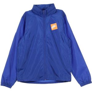 Nike, Heren, Jassen, Blauw, Maat: XL Poliester,