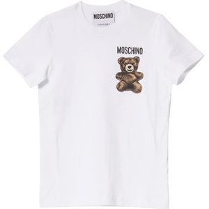 Moschino, Dames, Tops, Wit, Maat: XS Katoen,