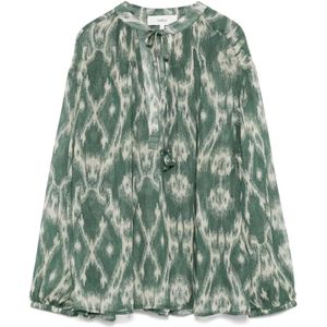 Ba&Sh, Dames, Blouses & Shirts, Groen, Maat: XS