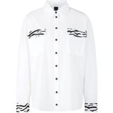 Marc Cain, Dames, Blouses & Shirts, Wit, Maat: M Katoen,