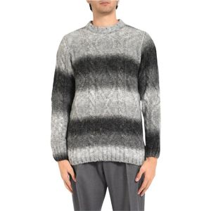 Daniele Alessandrini, Heren, Truien, Grijs, Maat: XL Wol,