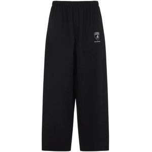 Balenciaga, Heren, Broeken, Zwart, Maat: S Poliester,