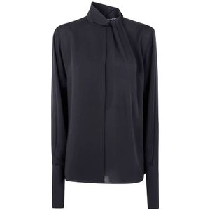 Tom Ford, Dames, Blouses & Shirts, Zwart, Maat: M Zijde,