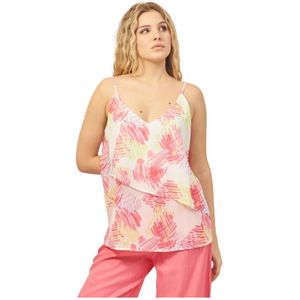 Armani Exchange, Dames, Tops, Veelkleurig, Maat: M