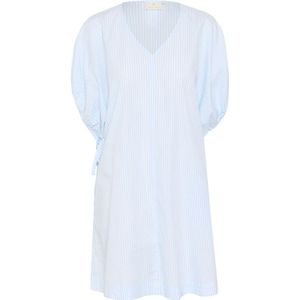 Kaffe - Jurk 'Beth' - Hemelsblauw/Wit - Blousejurken