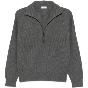 Brunello Cucinelli, Dames, Truien, Grijs, Maat: XS