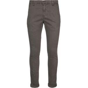 Dondup, Heren, Broeken, Grijs, Maat: W34 Gabardine,