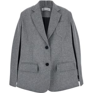 Federica Bonifaci, Dames, Jassen, Grijs, Maat: S Wol,