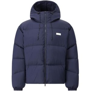 Msgm, Heren, Jassen, Blauw, Maat: M Leer,