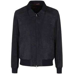 Stewart, Heren, Jassen, Blauw, Maat: 2XL Suède,