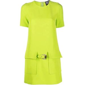 Versace Jeans Couture, Dames, Jurken, Groen, Maat: XS