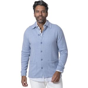 04651/ A trip in a bag, Heren, Truien, Blauw, Maat: M Kasjmier,