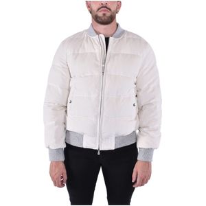 Eleventy, Heren, Jassen, Wit, Maat: L Katoen,