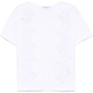 Ermanno Scervino, Dames, Tops, Wit, Maat: M Katoen,