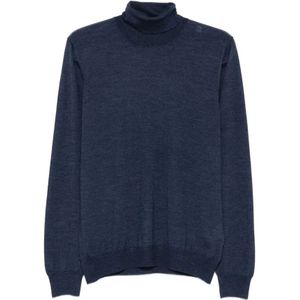 Barba, Heren, Truien, Blauw, Maat: 3XL Zijde,