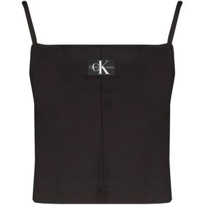 Calvin Klein, Dames, Tops, Zwart, Maat: L Poliester,