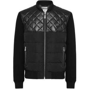 Philipp Plein, Heren, Jassen, Zwart, Maat: S Wol,