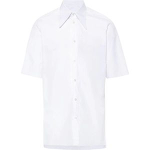 Maison Margiela, Heren, Overhemden, Wit, Maat: M Katoen,