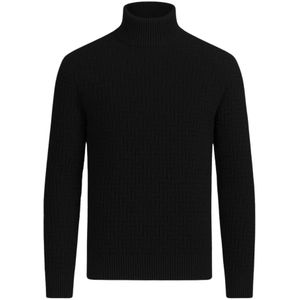 Paolo Pecora, Heren, Truien, Zwart, Maat: M Wol,