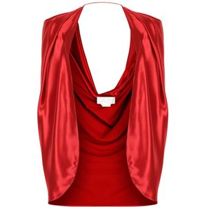 Genny, Dames, Jassen, Rood, Maat: XS Satijn,