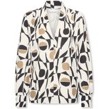 Helena Hart - Top Jozzy - Veelkleurig - Overhemd - Print Clash Camel