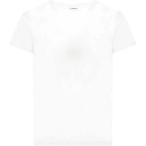 Saint Laurent, Dames, Tops, Wit, Maat: M Katoen,