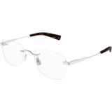 SAINT LAURENT - SL 744 001 - Optische Monturen - Zilver - Metaal - Rond