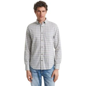 Gant, Heren, Overhemden, Grijs, Maat: L