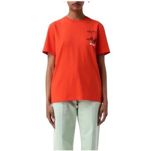 Msgm, Dames, Tops, Rood, Maat: XS Katoen,