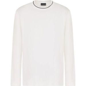 Emporio Armani, Heren, Truien, Wit, Maat: S Jersey,
