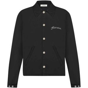 Flâneur, Heren, Jassen, Zwart, Maat: S Nylon,