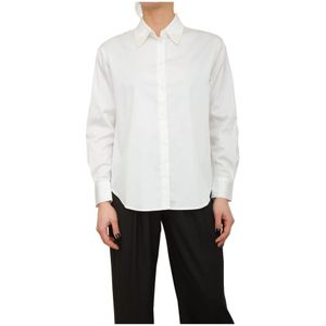 Kocca, Dames, Blouses & Shirts, Wit, Maat: S Katoen,