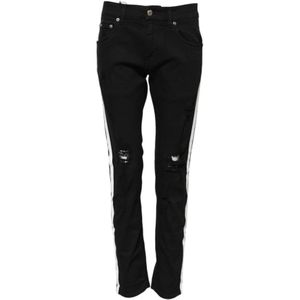 Dolce & Gabbana, Heren, Jeans, Zwart, Maat: XS Denim,