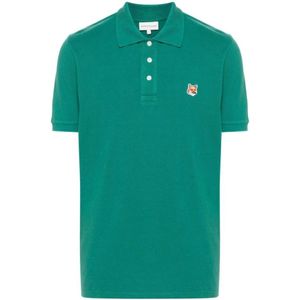 Maison Kitsuné, Heren, Tops, Groen, Maat: 2XL Katoen,