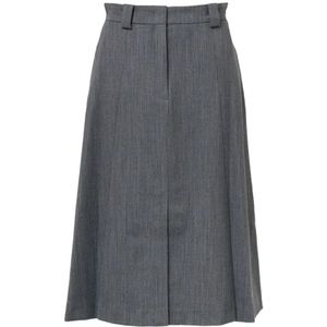 N21, Dames, Rokken, Grijs, Maat: L
