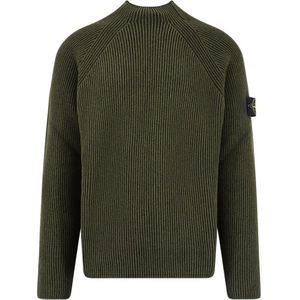 Stone Island, Heren, Truien, Groen, Maat: S Katoen,