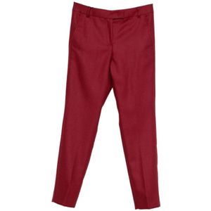 Marella, Dames, Broeken, Rood, Maat: 2XS Leer,