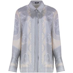 Versace, Dames, Blouses & Shirts, Veelkleurig, Maat: S Zijde,
