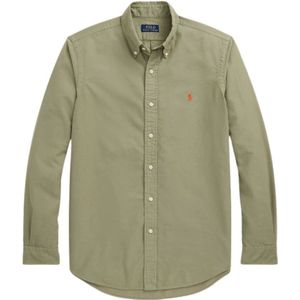 POLO Ralph Lauren Regular Fit Overhemd met Logo en Borduursels Sage Green