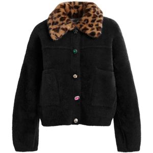 Essentiel Antwerp, Dames, Jassen, Zwart, Maat: L Polyamide,