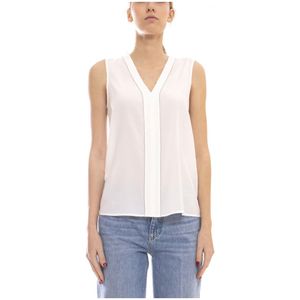 Peserico, Dames, Tops, Wit, Maat: M Zijde,