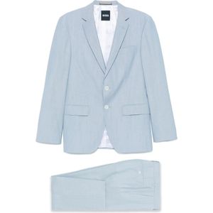 Hugo, Heren, Pakken, Blauw, Maat: XL Wol,