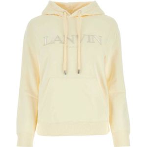 Lanvin, Dames, Sweatshirts & Hoodies, Geel, Maat: 2XS Katoen,