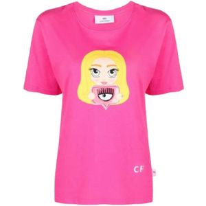 Chiara Ferragni Collection, Dames, Tops, Roze, Maat: S