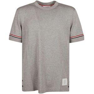 Thom Browne, Heren, Tops, Grijs, Maat: M Katoen,