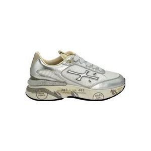 Premiata Witte Sneaker Moerund met Metallic Effect , Gray , Dames , Maat: 40 EU