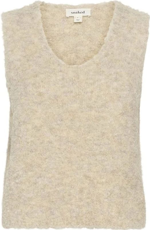 Soaked in Luxury, Dames, Truien, Beige, Maat: M Wol,