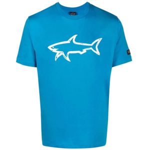 Paul & Shark, Heren, Tops, Blauw, Maat: 2XL Katoen,