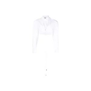 Jacquemus Witte Plidao Crop Shirt , White , Dames , Maat: XS