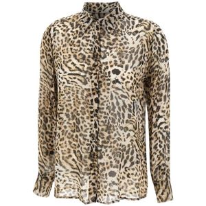 Kaos, Dames, Blouses & Shirts, Veelkleurig, Maat: L Viscose,